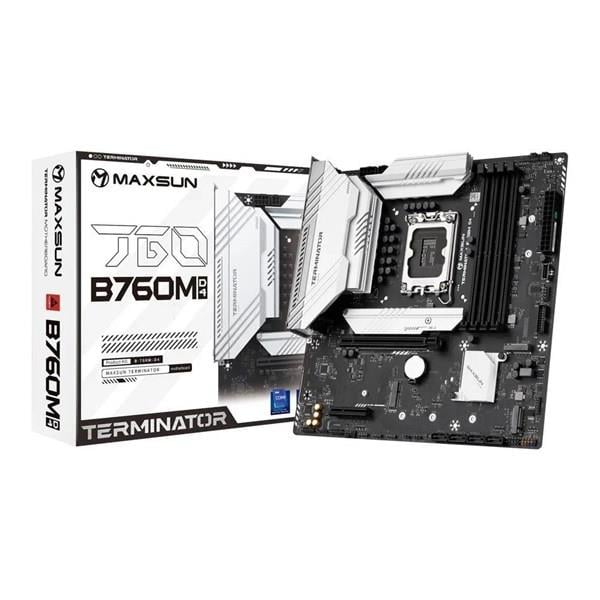 MAXSUN TERMINATOR B760M DDR4 HDMI-DP PCIE 4.0 1700P MATX