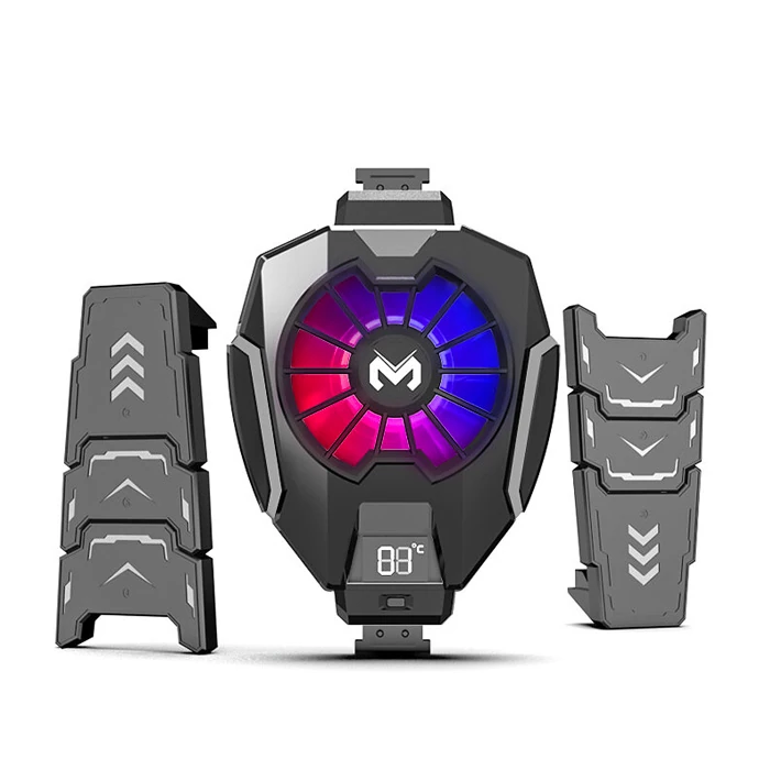 MEMO DL05T Dijital Göstergeli Tablet Soğutucu Gamer Oyuncu Radyatör Soğutma Fanı-(1903)