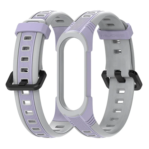 Mijobs Xiaomi Mi Band 5-4 Çift Renk Kayış Kordon-(1903)