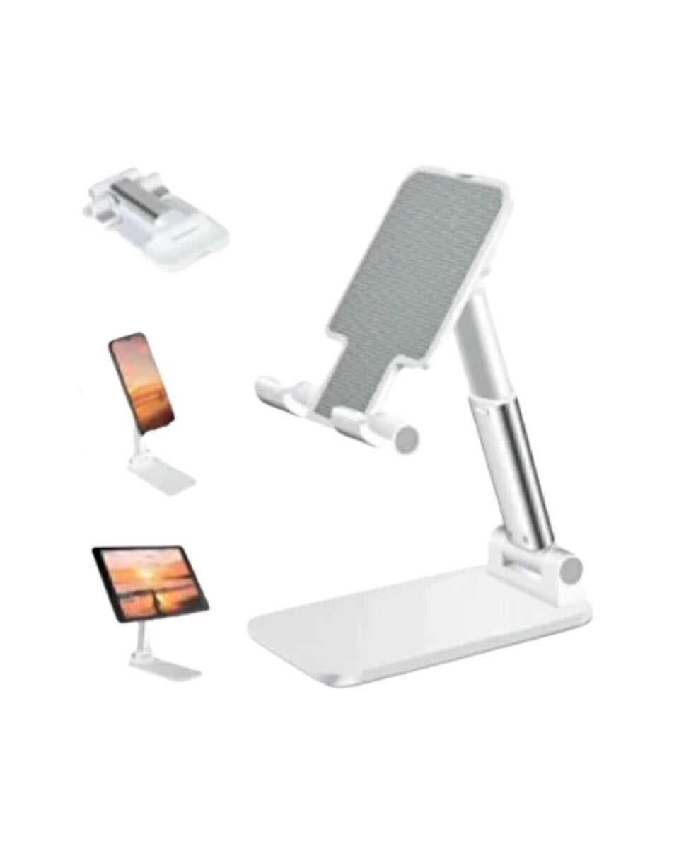 Minimal Tasarımlı Masaüstü Telefon Standı Beyaz