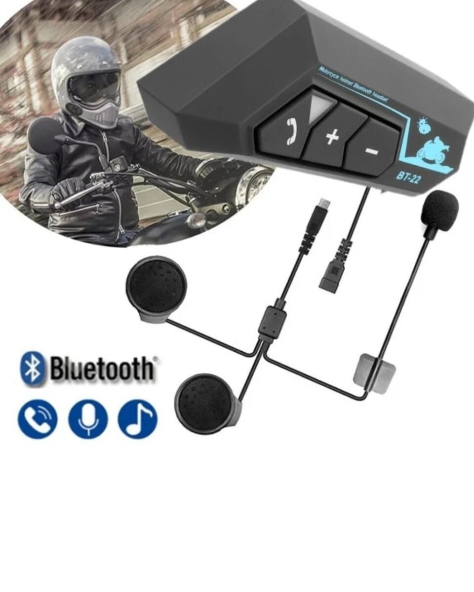 Motosiklet Kaskı İçin Bluetooth Kulaklık Hands Free Çağrı Özellikli