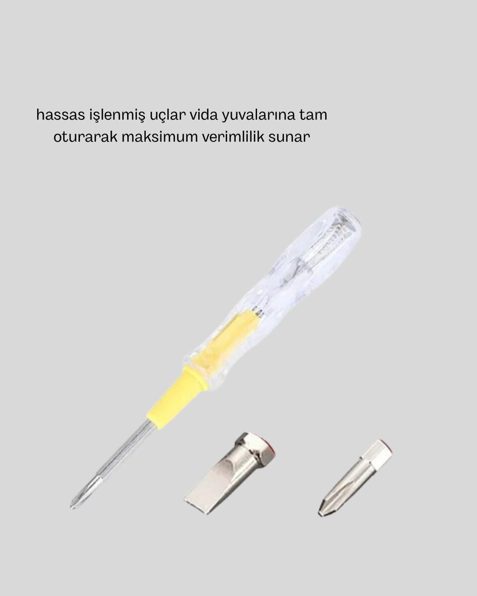 Neon Işıklı Elektrik Kontrol Kalemi