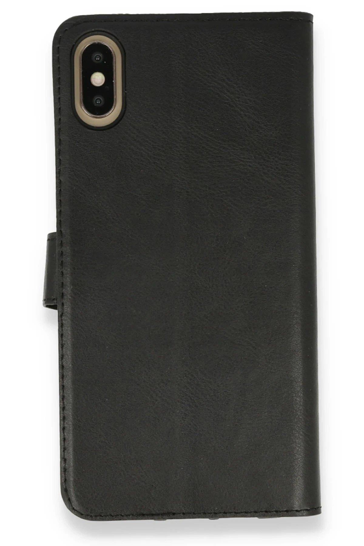 Newface Apple iPhone X/XS Trend S Plus Kapaklı Kılıf - Siyah