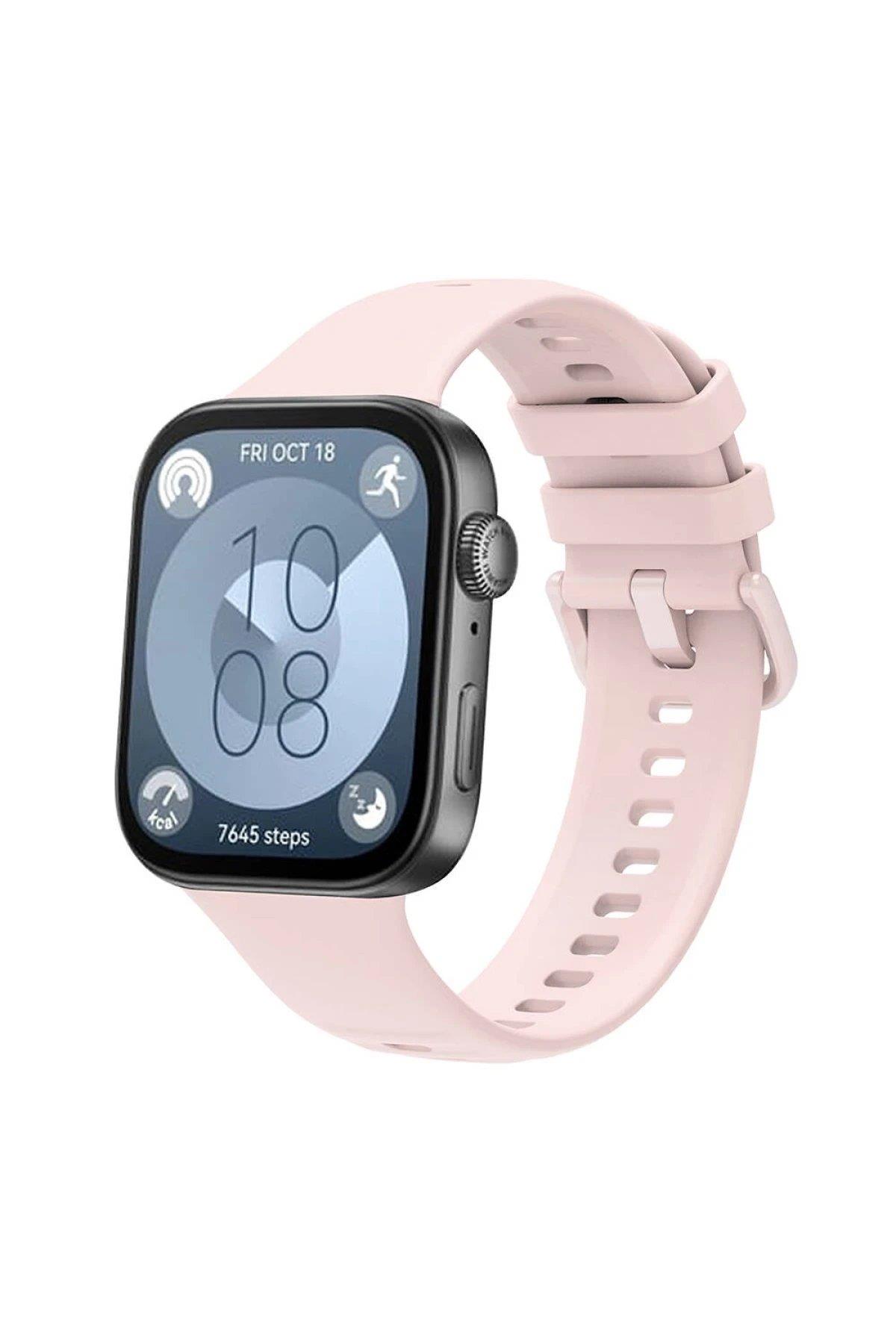 Newface Huawei Watch Fit 3 Klasik Kordon - Pudra