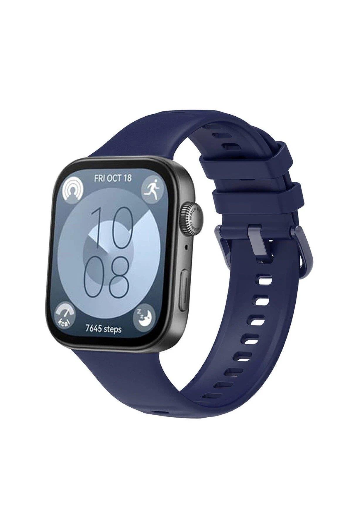 Newface Huawei Watch Fit 3 Klasik Kordon - Lacivert