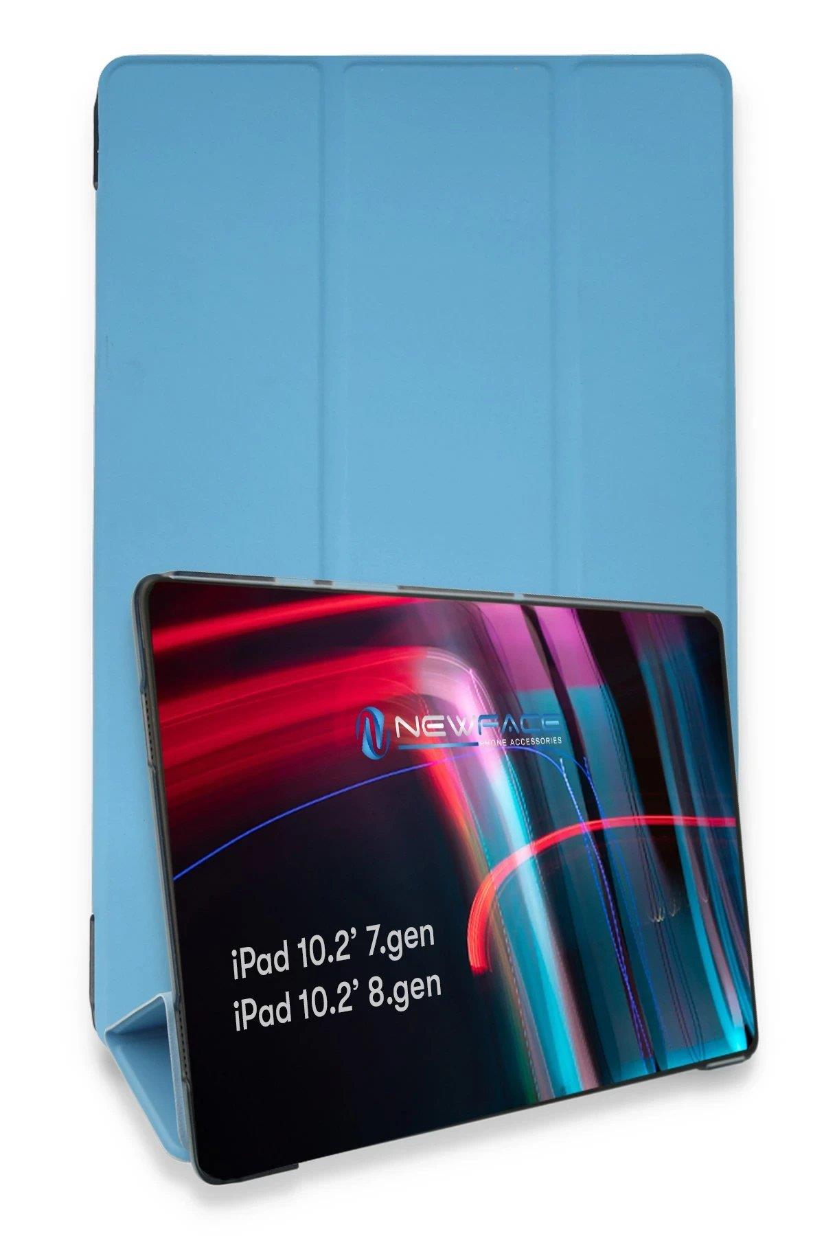 Newface iPad 10.2 (7.nesil) Kılıf Tablet Smart Kılıf - Mavi
