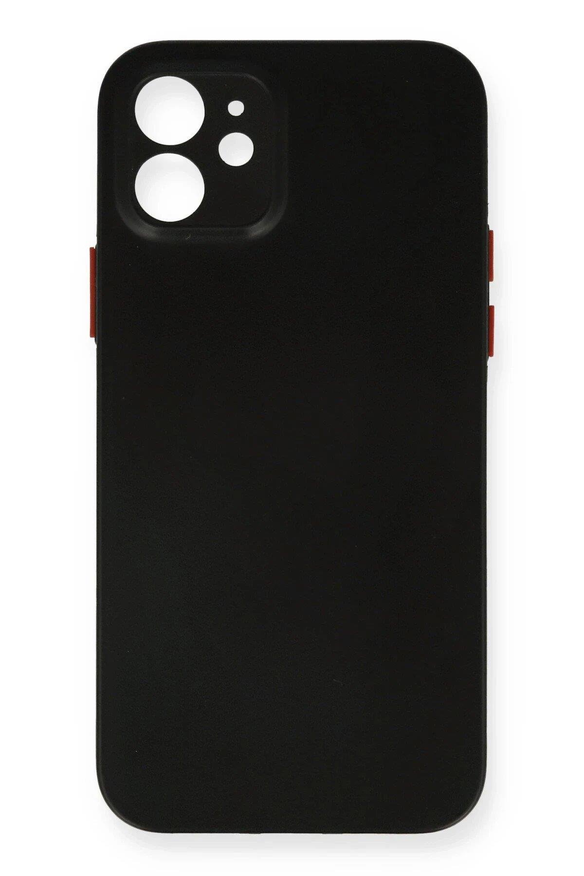 Newface iPhone 12 Kılıf PP Ultra İnce Kapak - Siyah