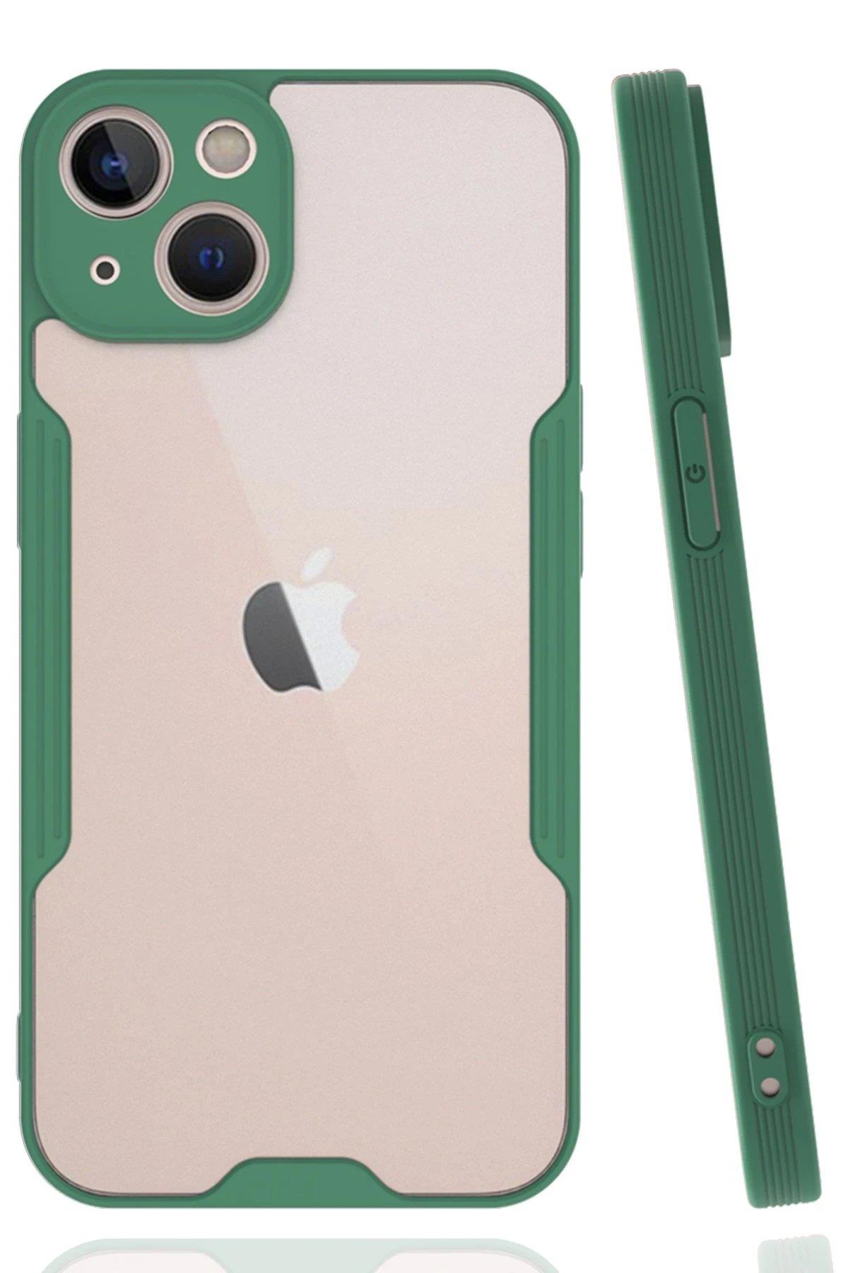 Newface iPhone 14 Kılıf Platin Silikon - Yeşil