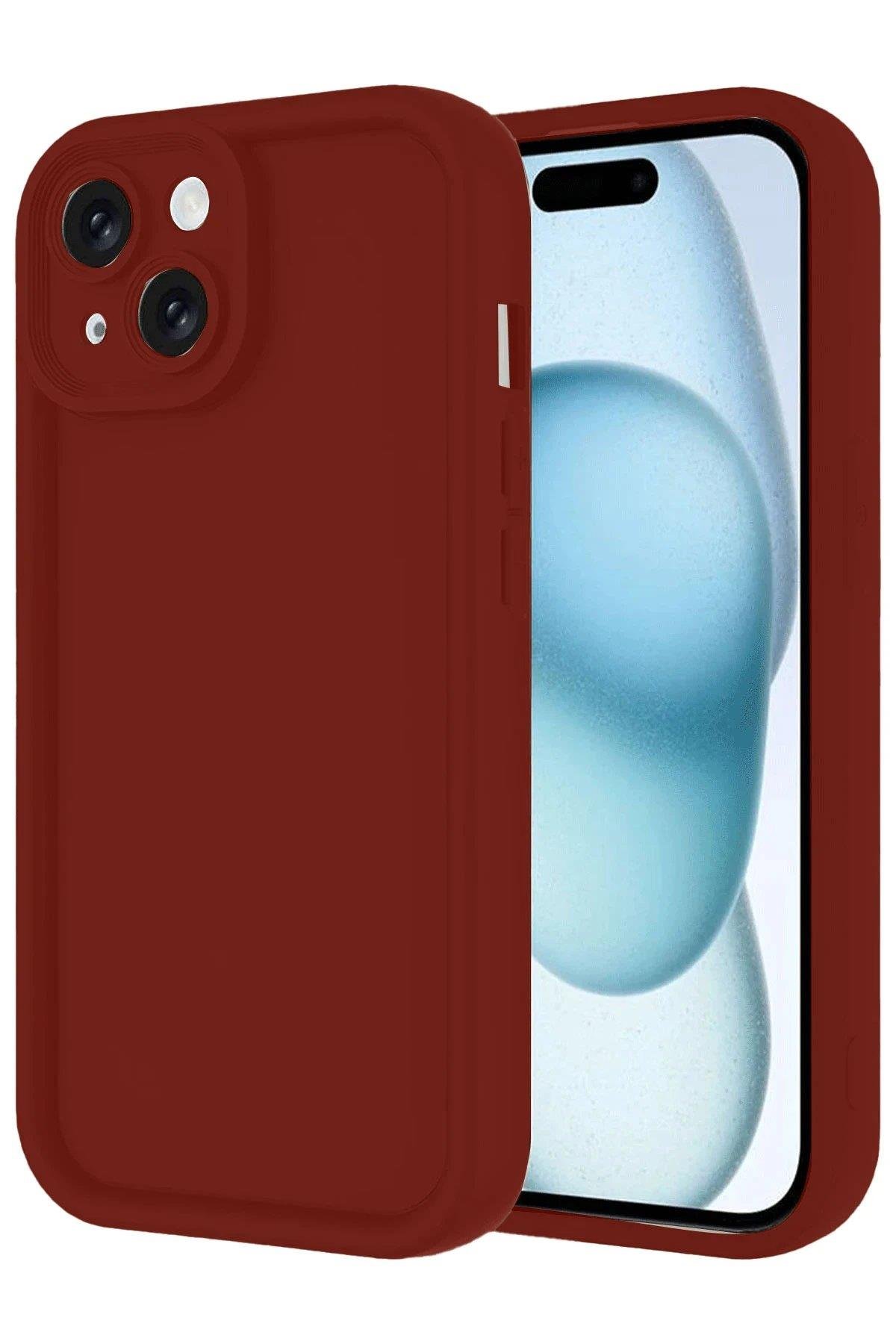 Newface iPhone 14 Kılıf Viera Silikon - Bordo