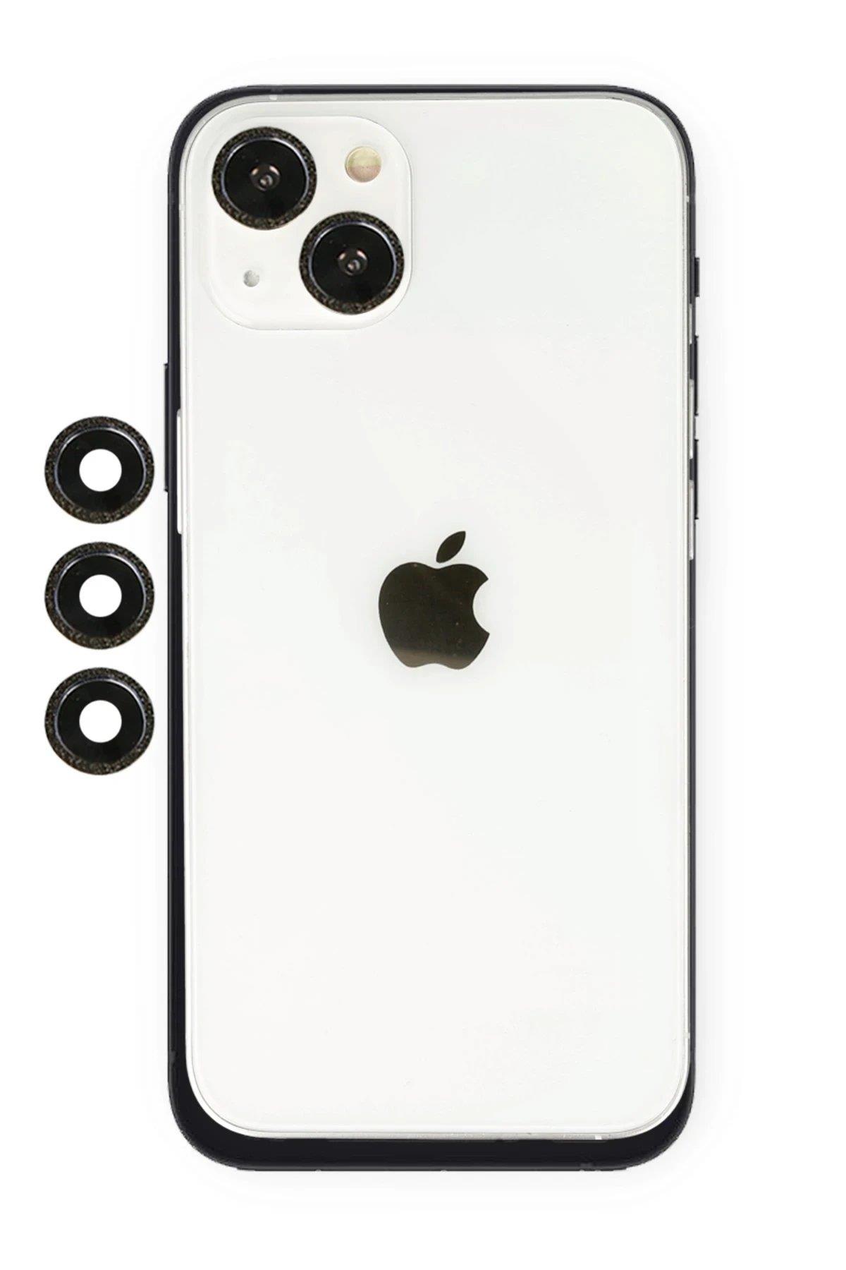 Newface iPhone 14 Shine Kamera Lens - Siyah