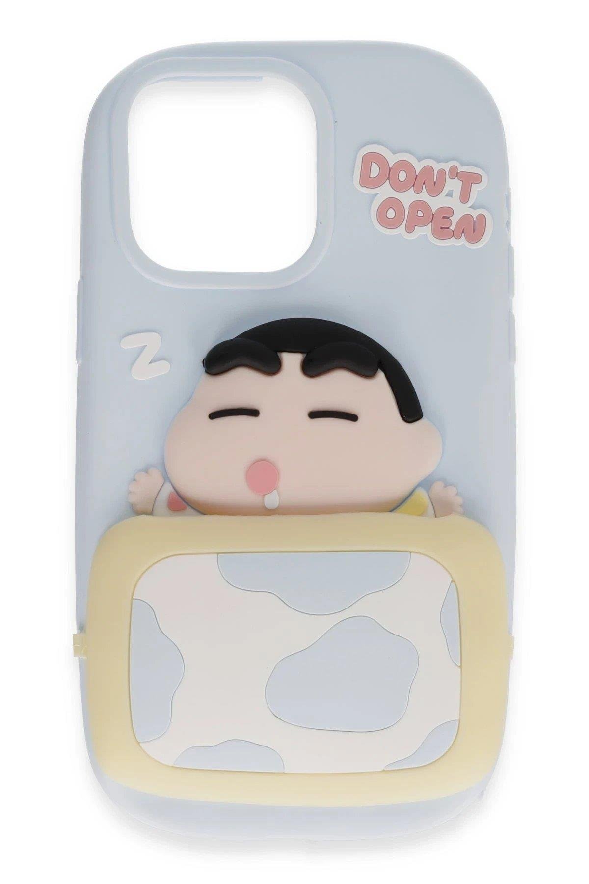 Newface iPhone 15 Kılıf Poky Karakter Silikon Kapak - Desen 3