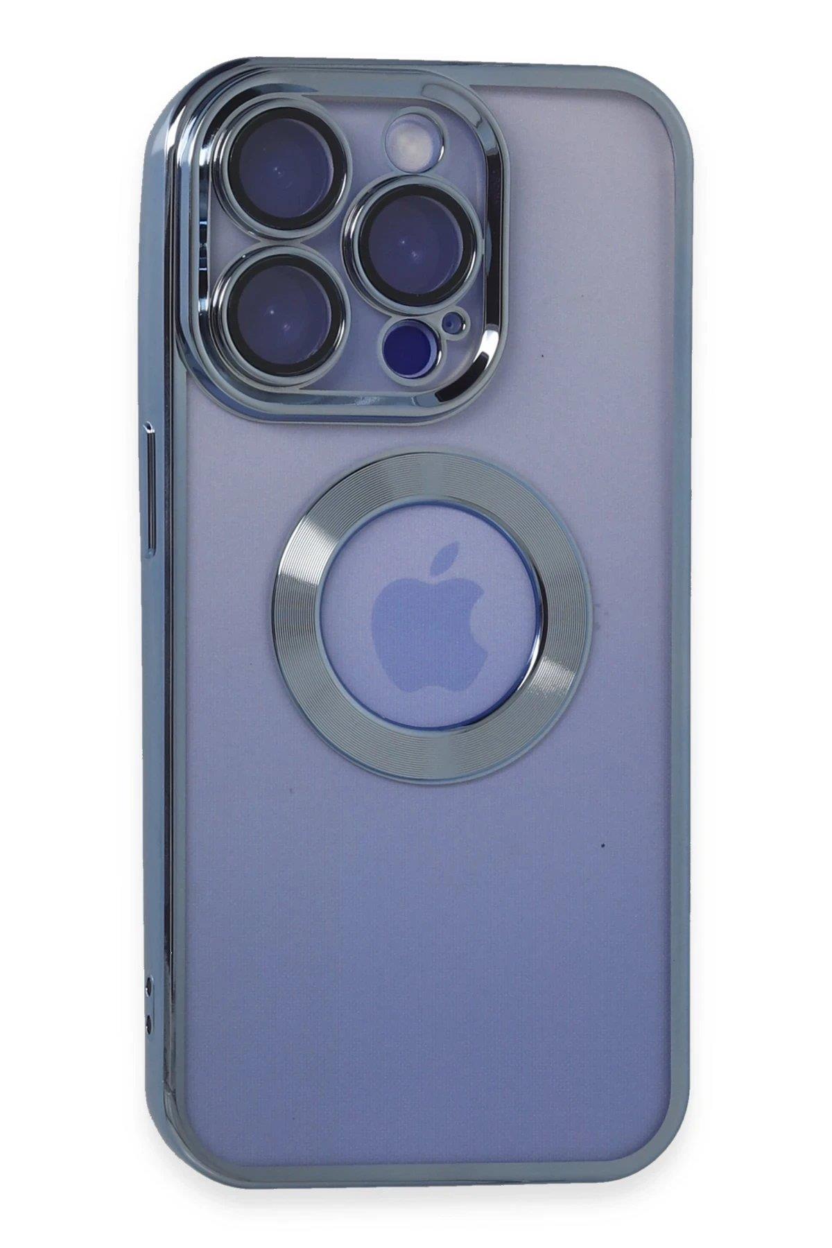 Newface iPhone 15 Pro Max Kılıf Slot Silikon - Sierra Blue
