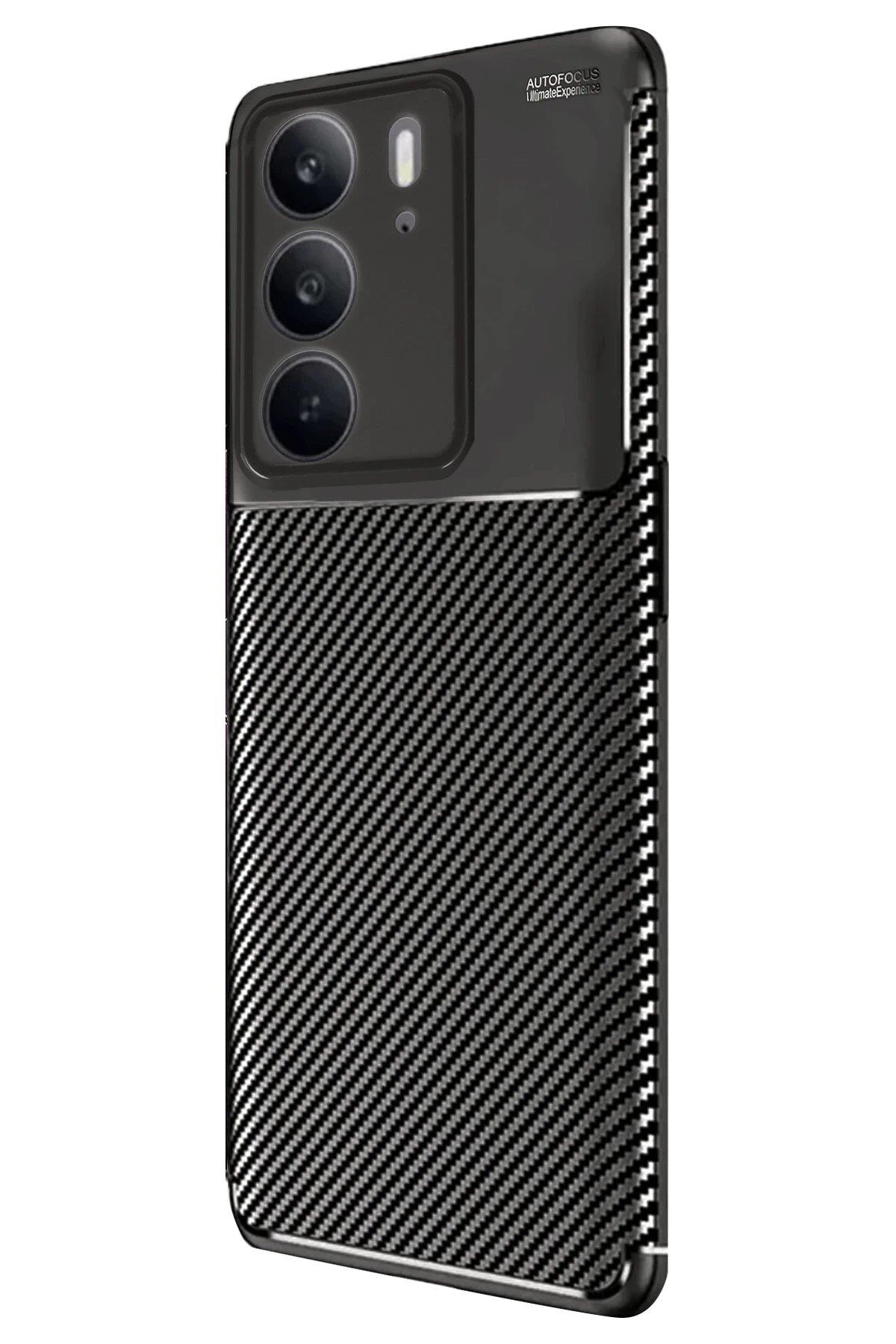 Newface Realme C75 4G Auto Focus Karbon Kapak - Siyah