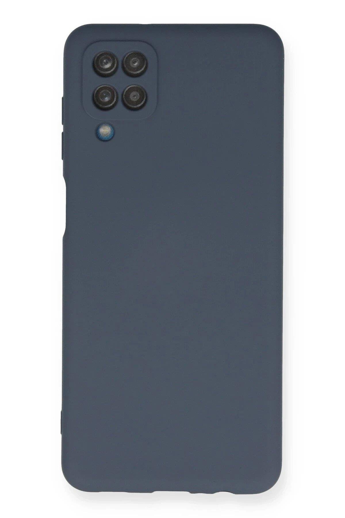 Newface Samsung Galaxy A12 Kılıf Nano içi Kadife Silikon - Gri