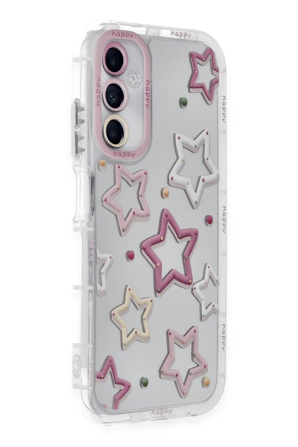 Newface Samsung Galaxy A15 4G Kılıf Reflexion Desenli Kapak - Desen 3