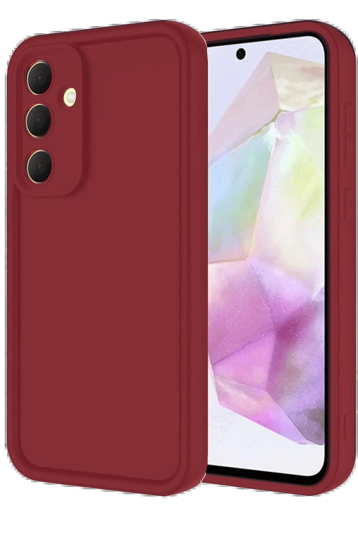 Newface Samsung Galaxy A16 5G Kılıf Viera Silikon - Bordo