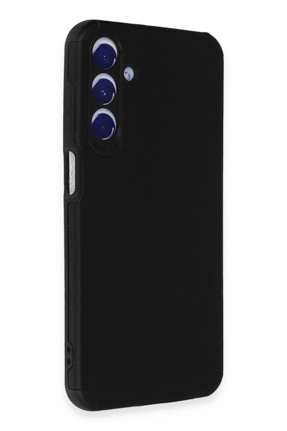 Newface Samsung Galaxy A55 5G Kılıf Loop Deri Silikon - Siyah