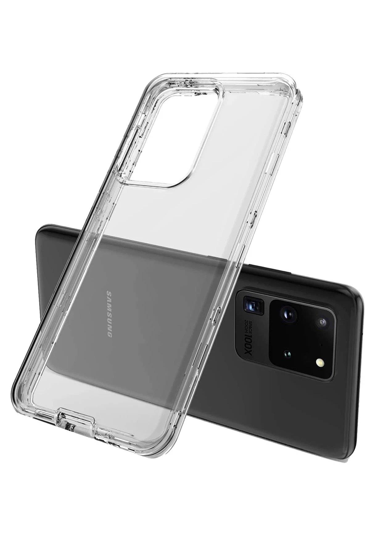 Newface Samsung Galaxy S20 Kılıf Lüx Şeffaf Silikon