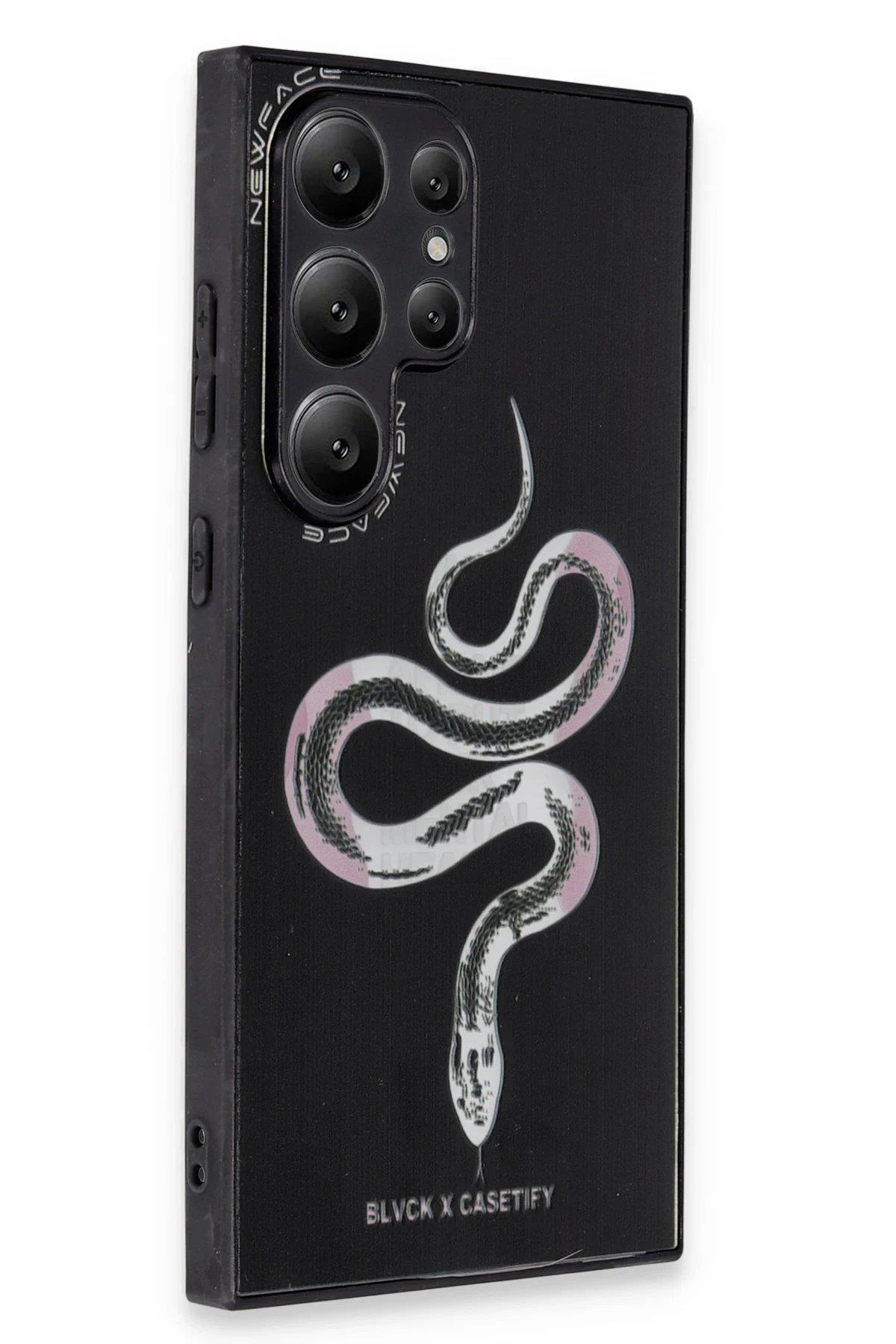 Newface Samsung Galaxy S24 Ultra Kılıf Mirror Desenli Kapak - Mirror - 13