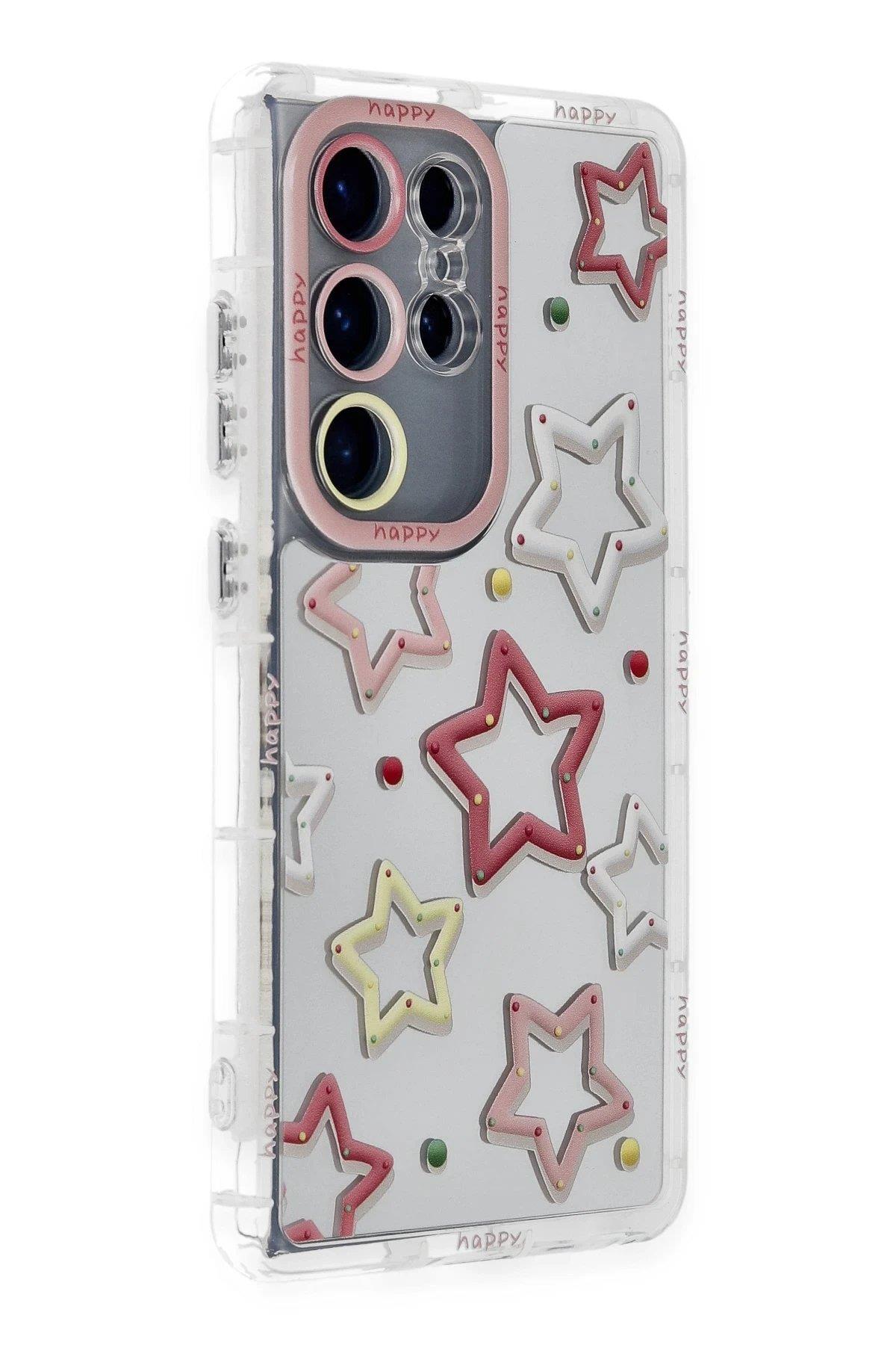 Newface Samsung Galaxy S24 Ultra Kılıf Reflexion Desenli Kapak - Desen 3