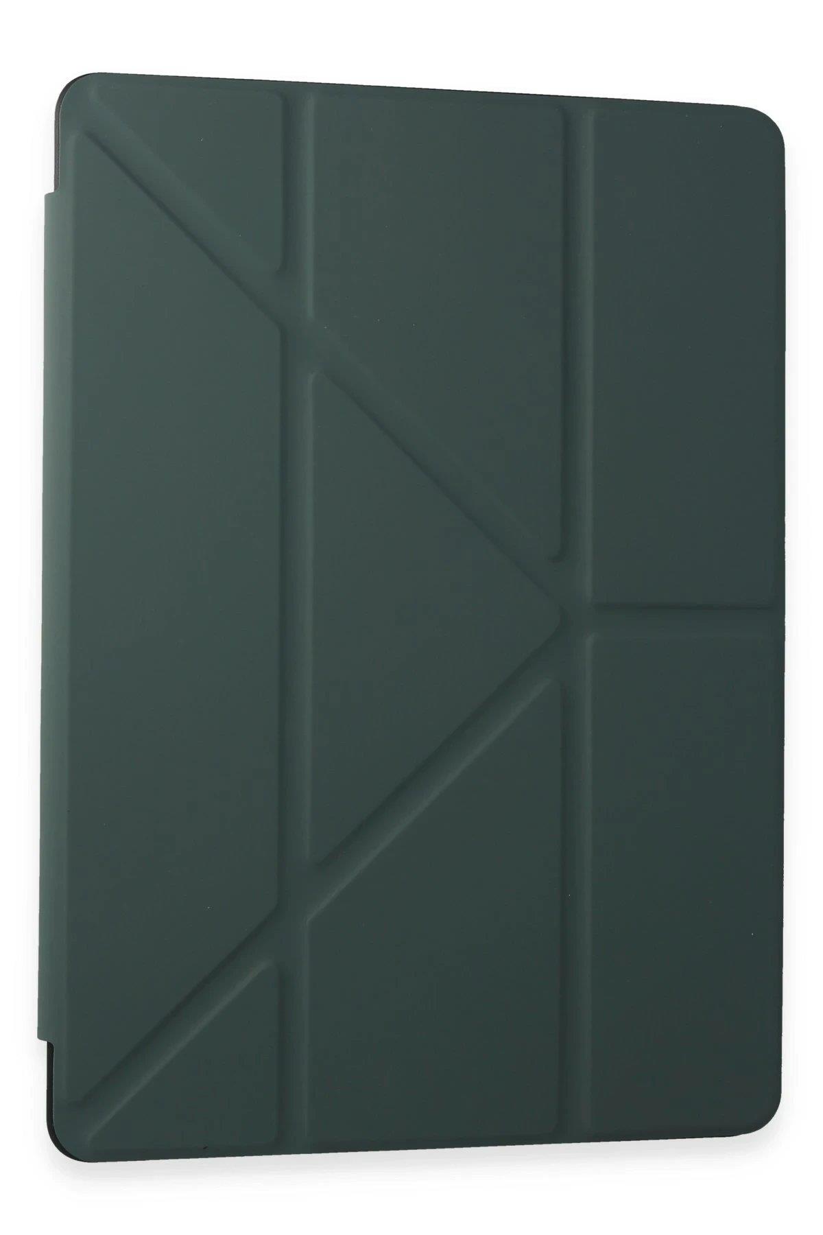 Newface Samsung Galaxy T870 Tab S7 11 Kılıf Kalemlikli Mars Tablet Kılıfı - Koyu Yeşil