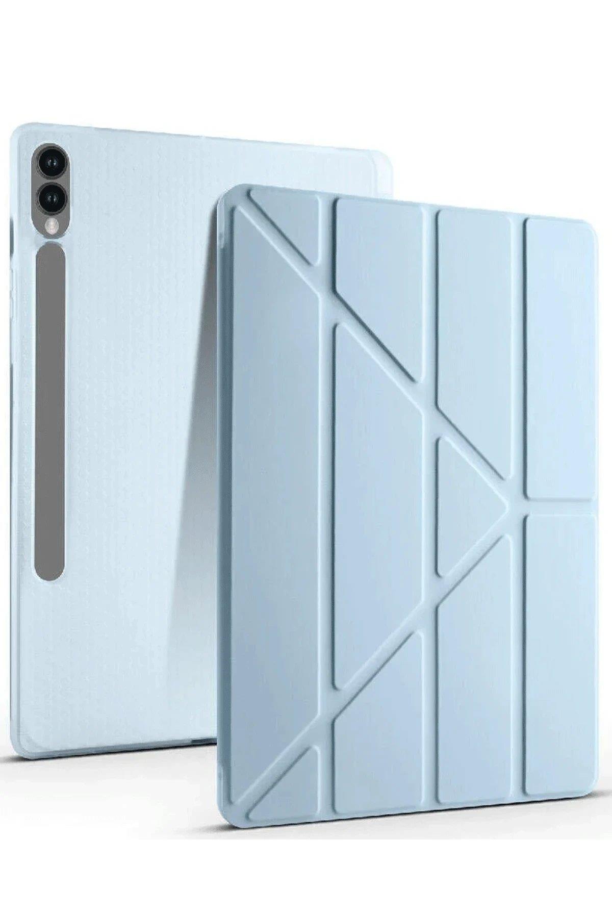 Newface Samsung Galaxy X610 Tab S9 FE Plus 12.4 Kılıf Kalemlikli Mars Tablet Kılıfı - Mavi