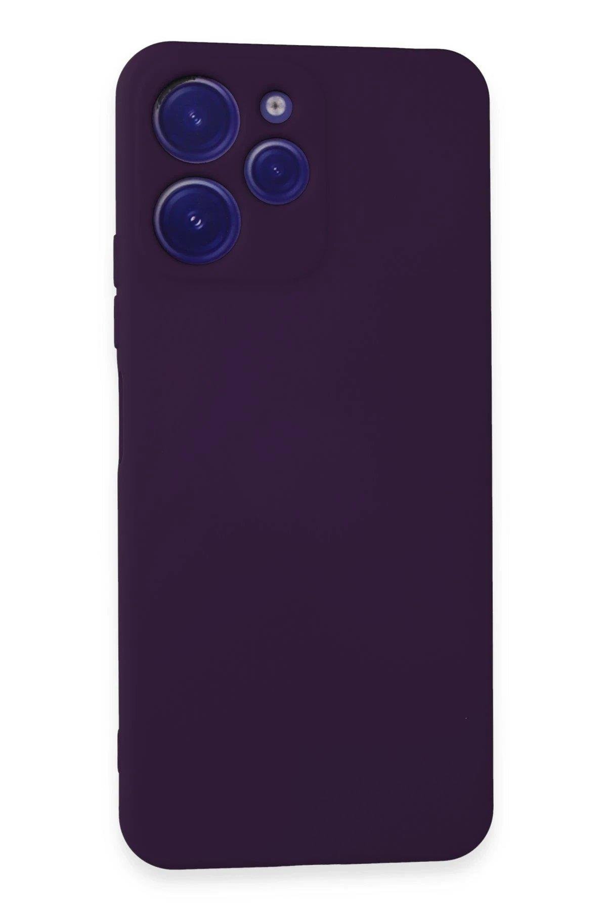 Newface Xiaomi Redmi 12 Kılıf Nano içi Kadife Silikon - Mor