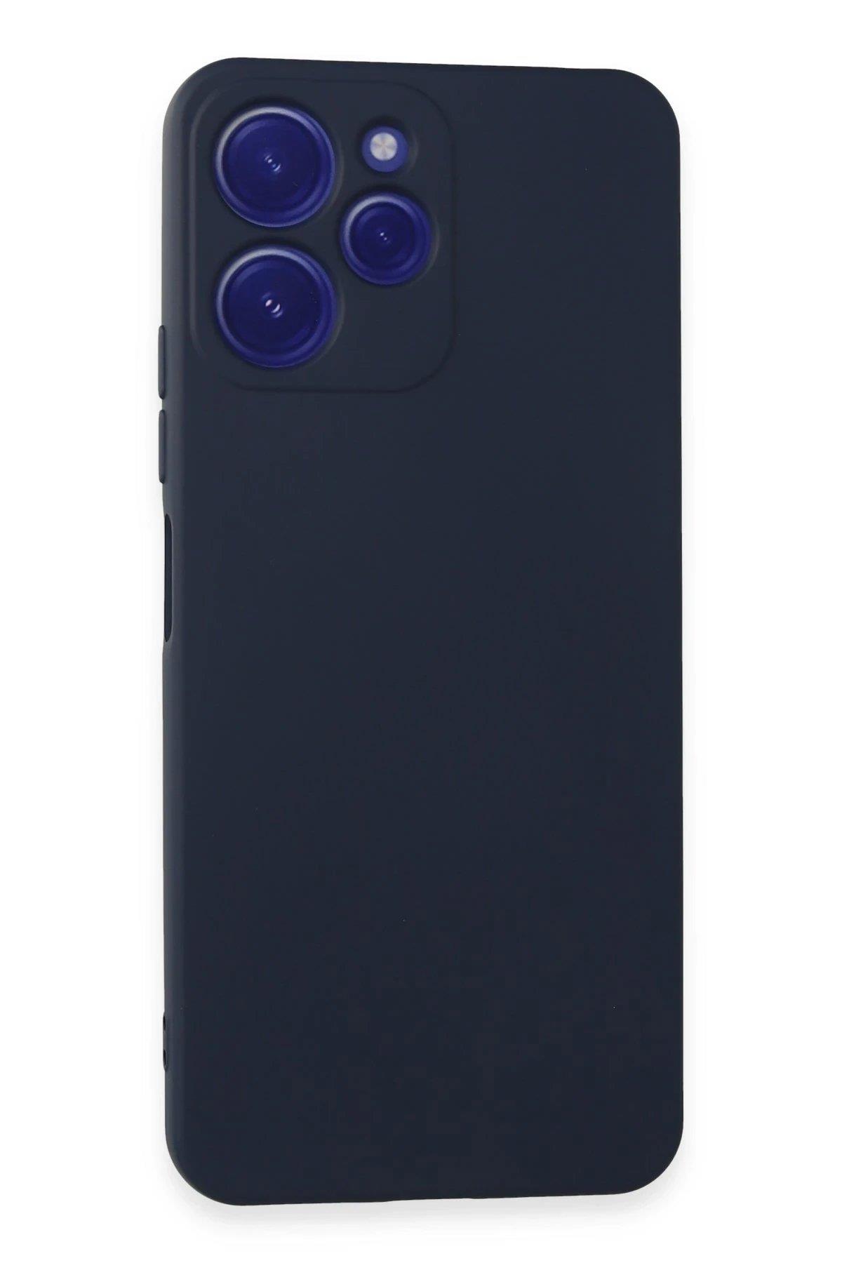 Newface Xiaomi Redmi 12 Kılıf Nano içi Kadife Silikon - Lacivert