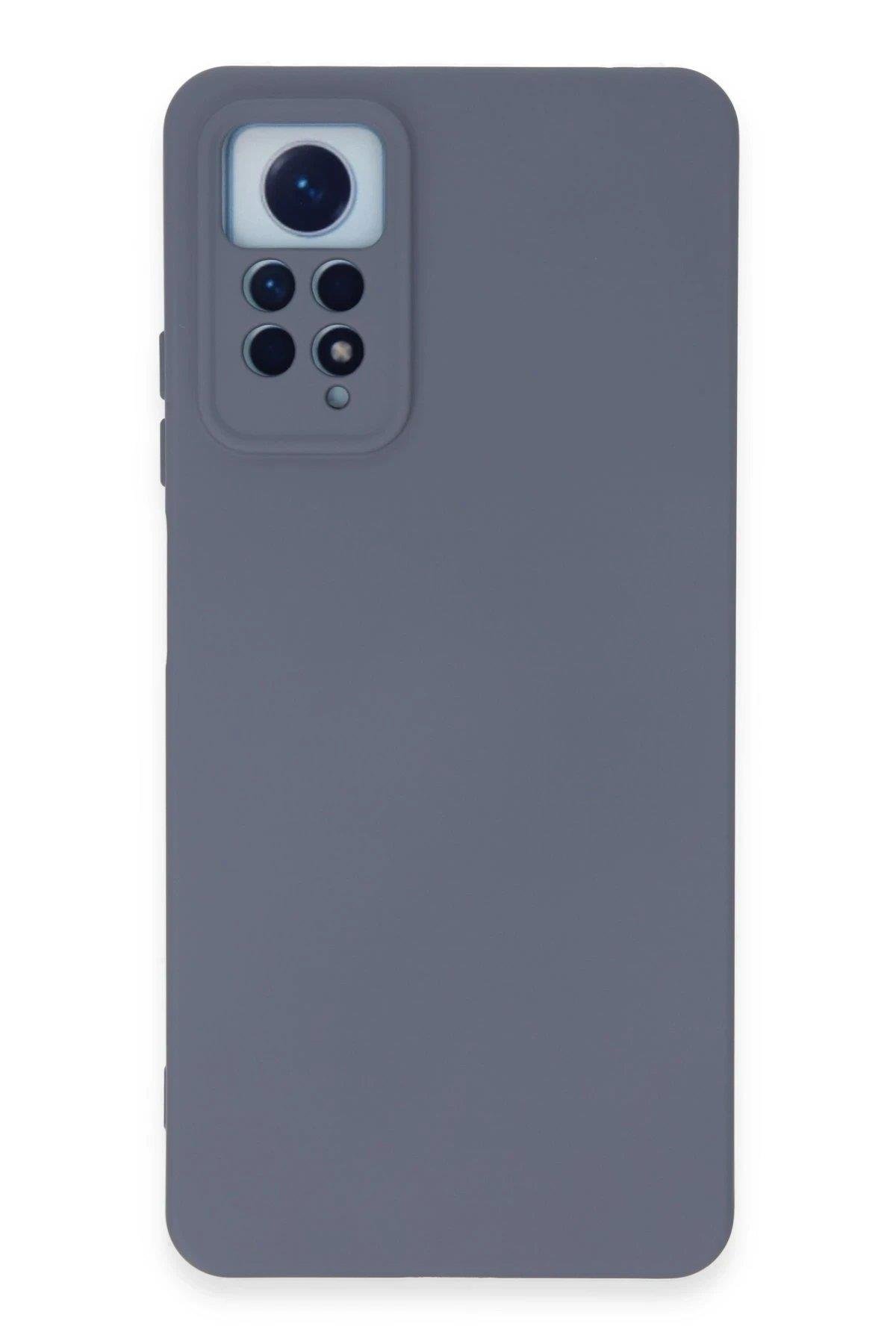 Newface Xiaomi Redmi Note 12 Pro 4G Kılıf Nano içi Kadife Silikon - Gri