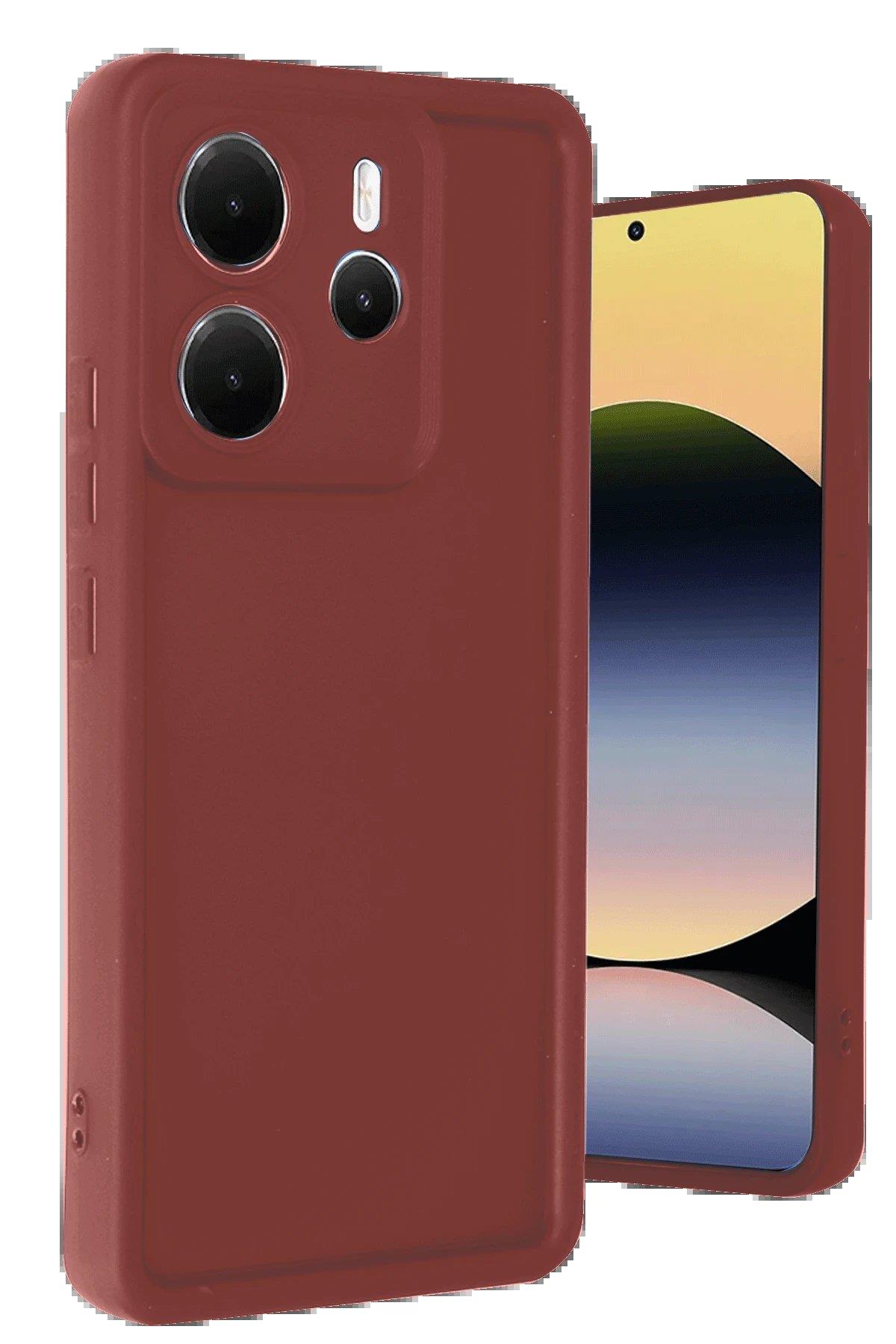 Newface Xiaomi Redmi Note 14 4G Kılıf Viera Silikon - Bordo