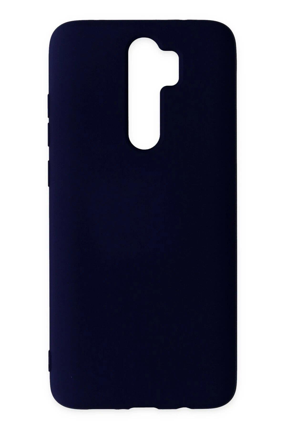 Newface Xiaomi Redmi Note 8 Pro Kılıf Nano içi Kadife Silikon - Lacivert