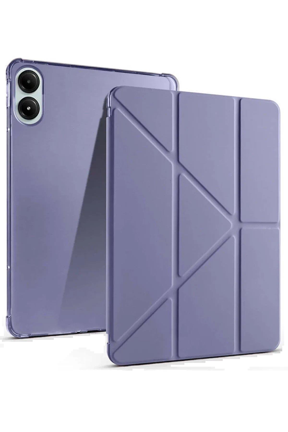 Newface Xiaomi Redmi Pad Pro 12.1 Kılıf Kalemlikli Mars Tablet Kılıfı - Lila