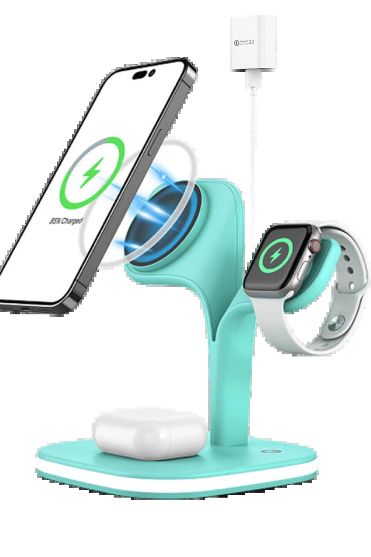 Newface YM-UD22 Kablosuz Şarj Masaüstü Set - Yeşil