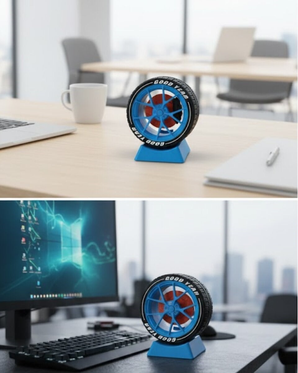 Ofis ve Home Office İçin Jant Temalı Dekoratif Obje