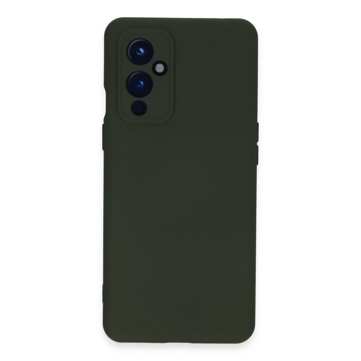 One Plus 9 Kılıf Nano İçi Kadife Silikon - Koyu Yeşil