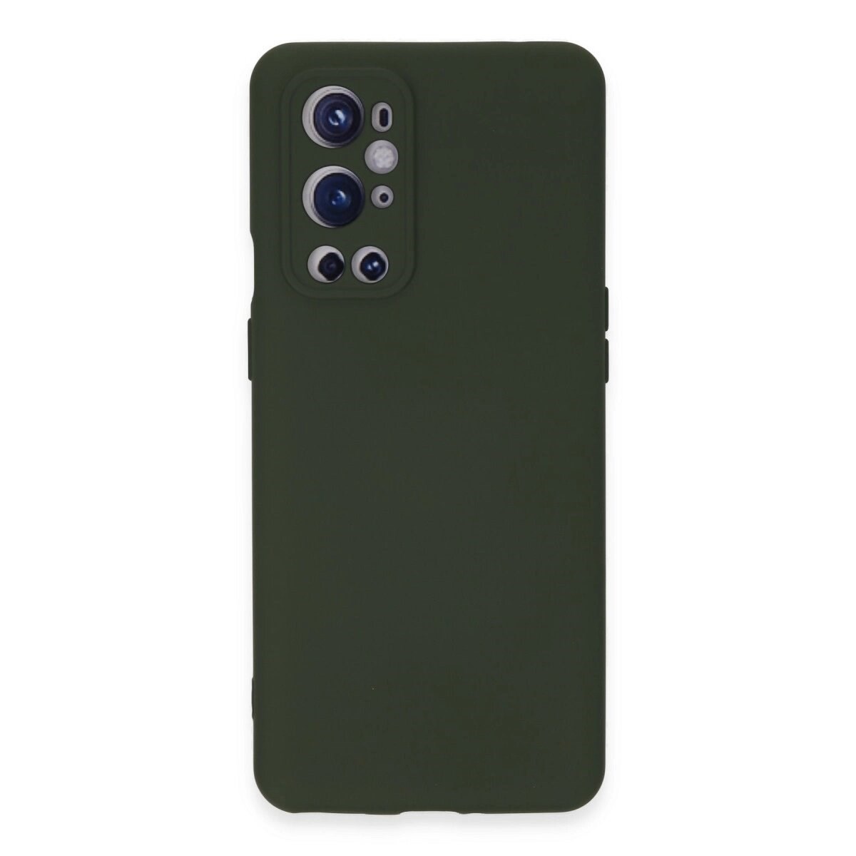 One Plus 9 Pro Kılıf Nano İçi Kadife Silikon - Koyu Yeşil