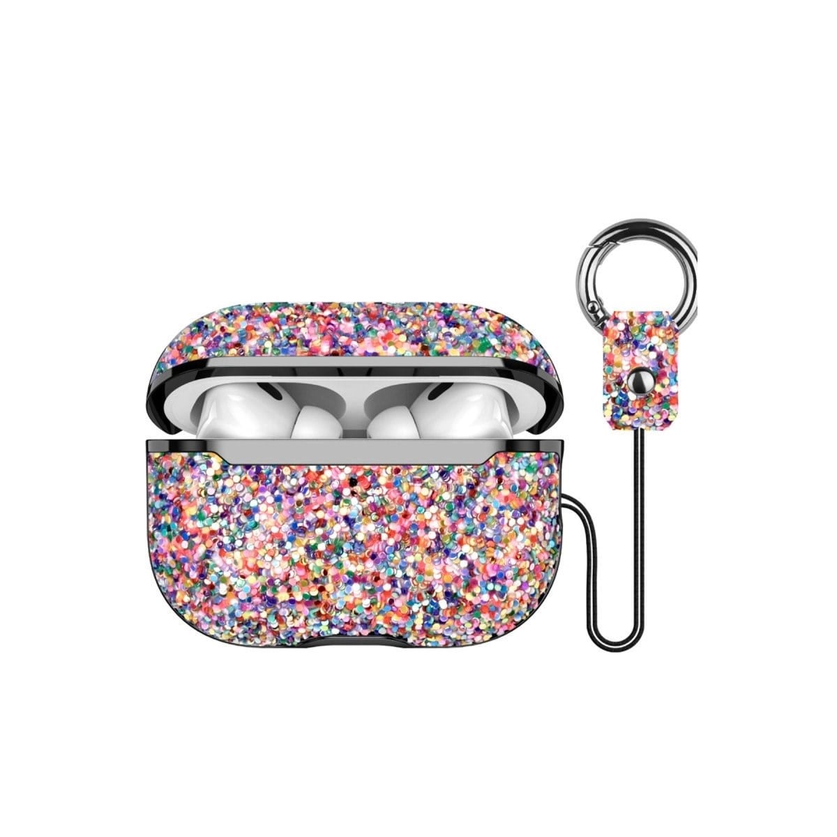 Onegif Airpods Pro 2 (2.nesil) Bright Simli Airpods Kapak - Gold