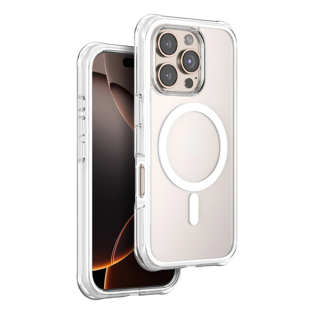 Onegif Apple İphone 16 Pro Hulk Magsafe Kapak - Beyaz