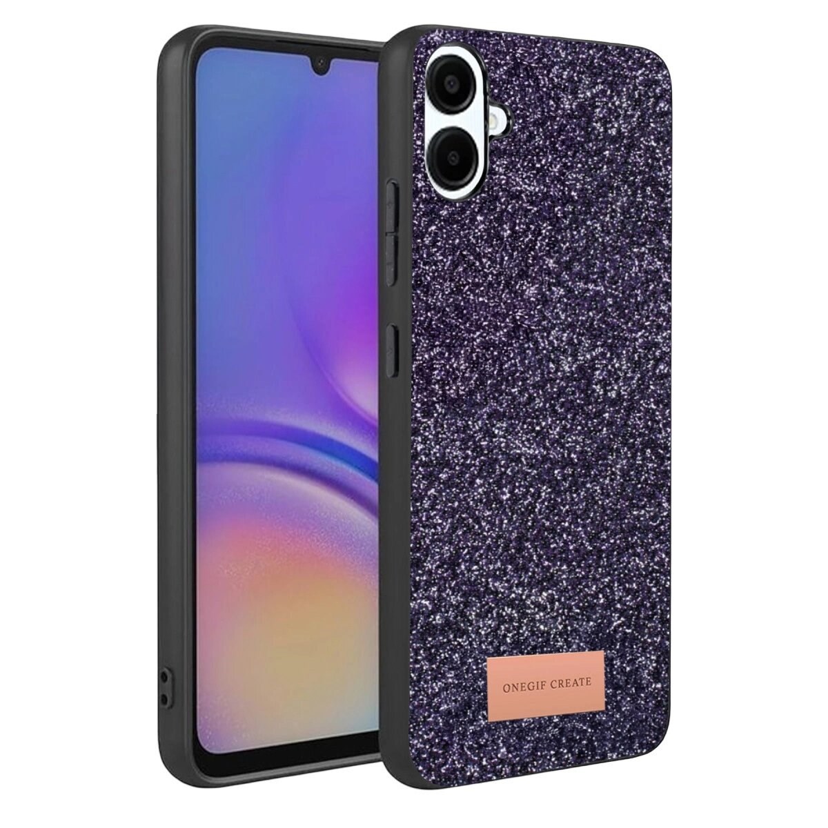 Onegif Samsung Galaxy A07 4g Bright Simli Kapak - Derin Mor