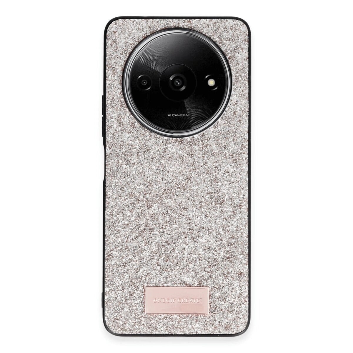 Onegif Xiaomi Redmi A3 4g Bright Simli Kapak - Gold