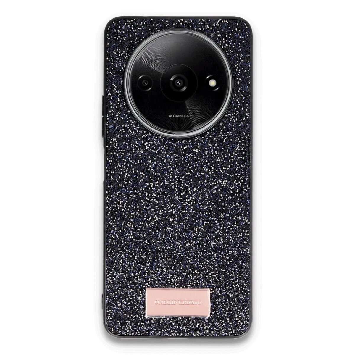 Onegif Xiaomi Redmi A3 4g Bright Simli Kapak - Siyah