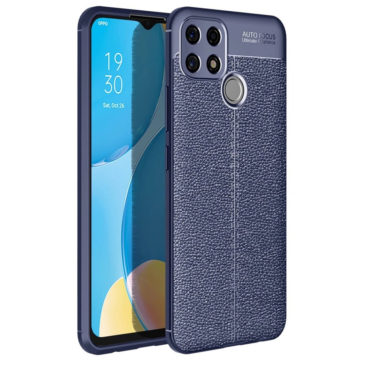 Oppo A15 Kılıf Auto Focus Kapak - Lacivert