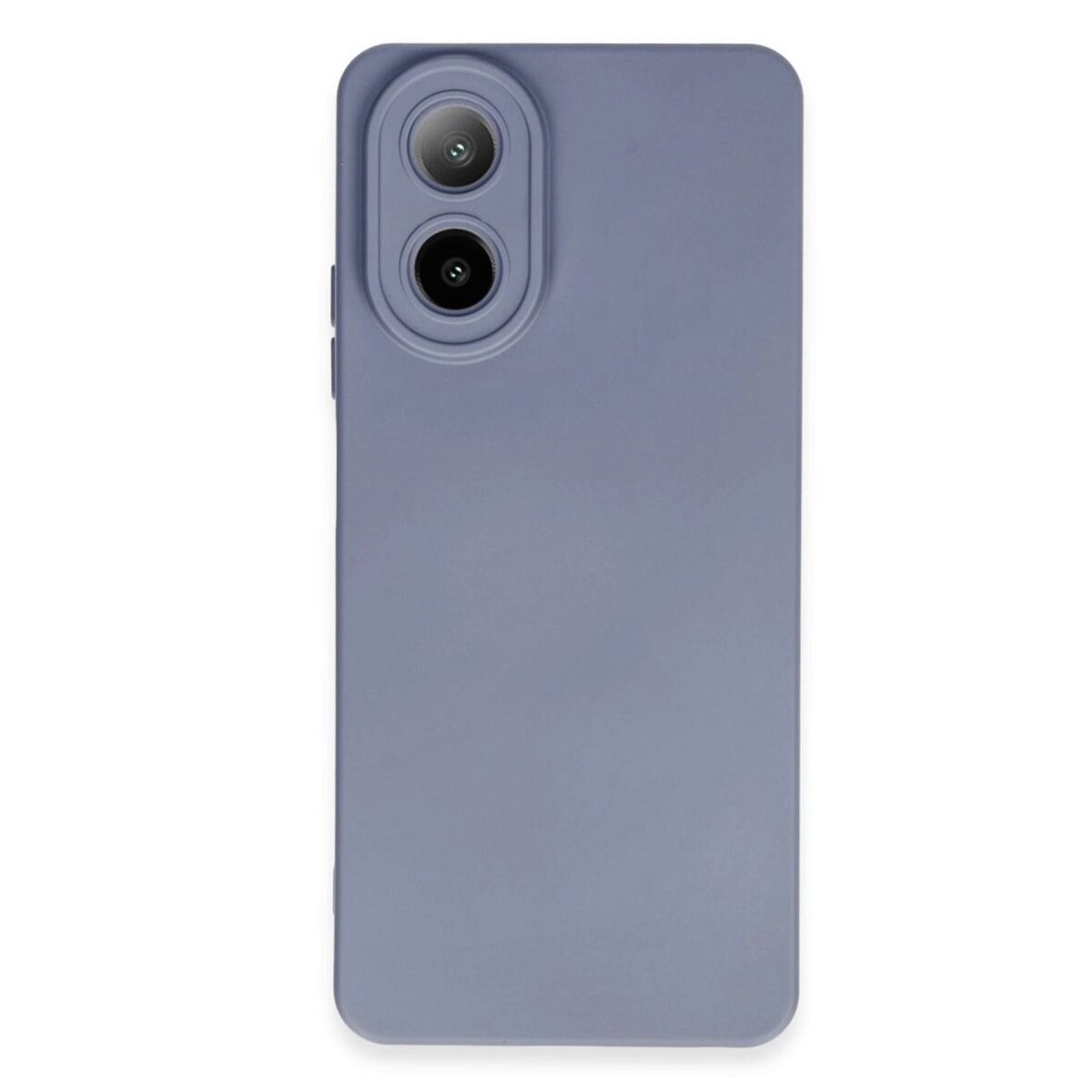 Oppo A38 Kılıf Nano İçi Kadife Silikon - Gri