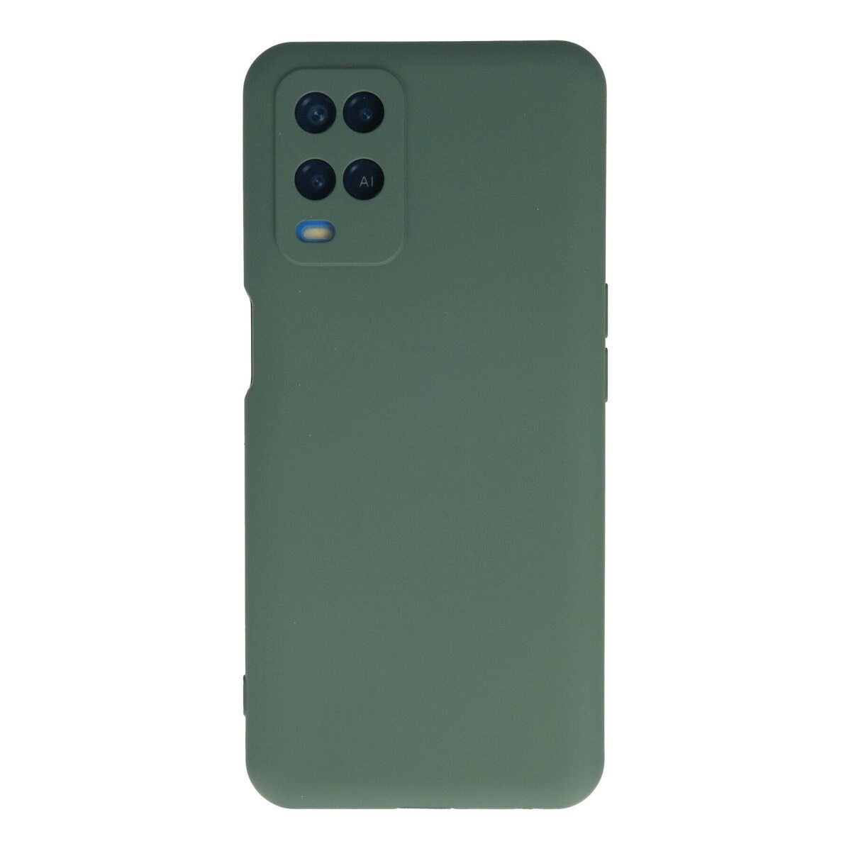 Oppo A54 4g Kılıf Nano İçi Kadife Silikon - Koyu Yeşil