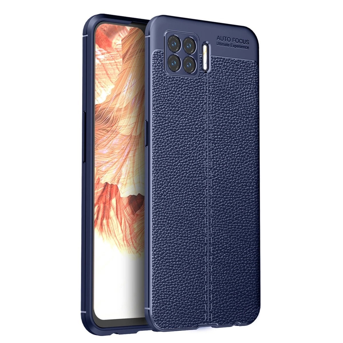 Oppo A73 Kılıf Auto Focus Kapak - Lacivert