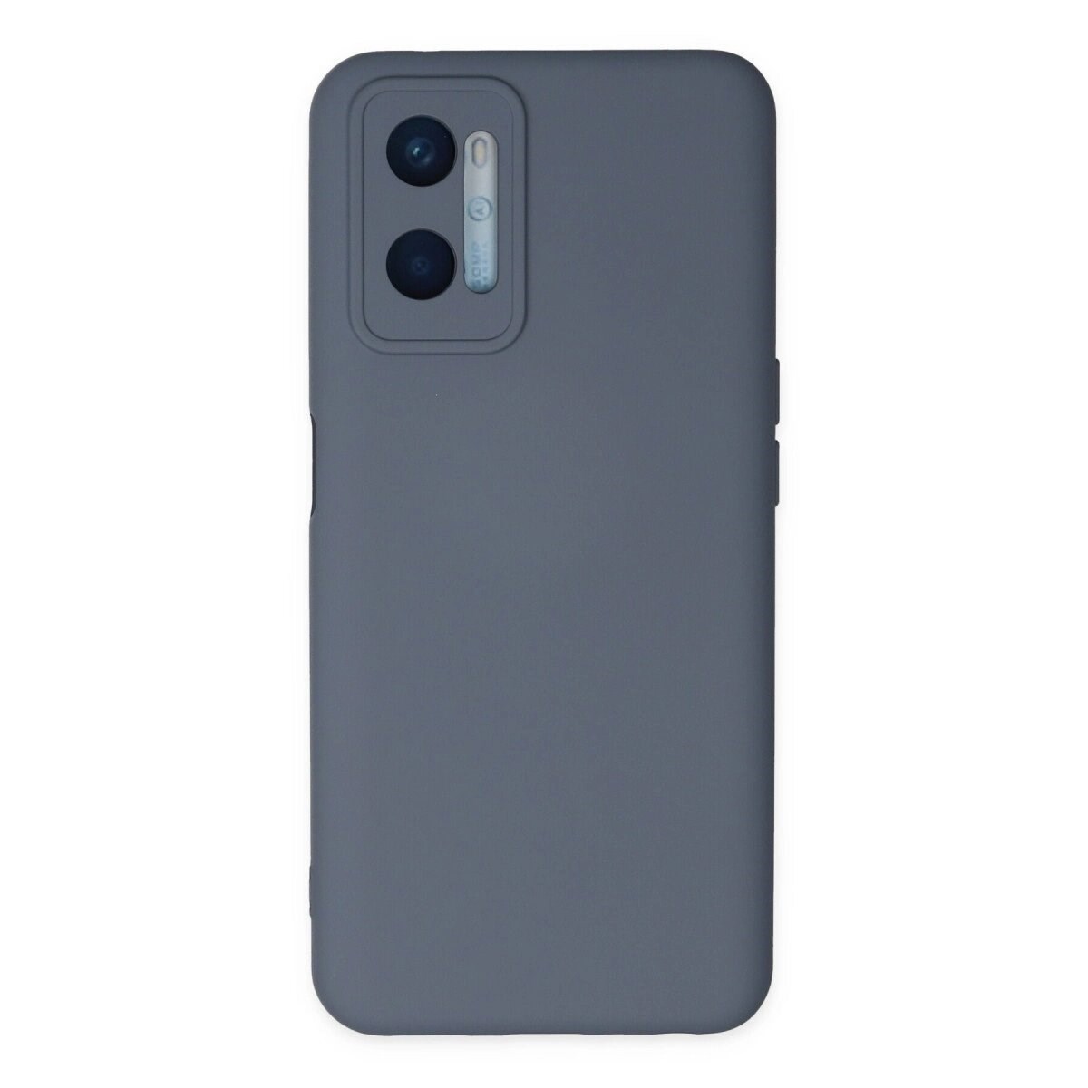Oppo A96 Kılıf Nano İçi Kadife Silikon - Gri