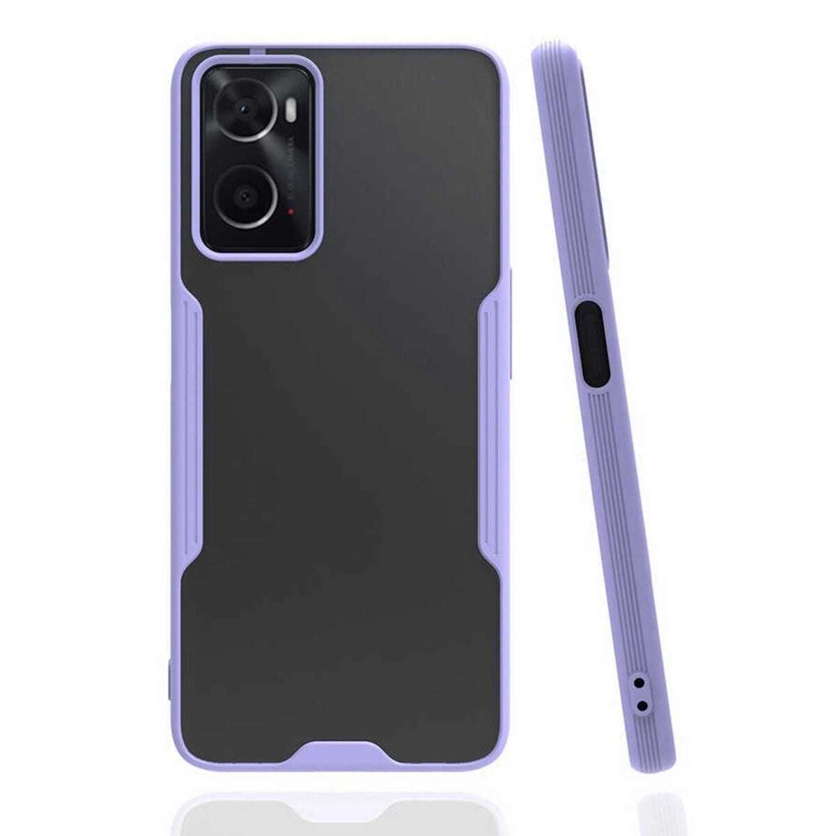 Oppo A96 Kılıf Platin Silikon - Lila