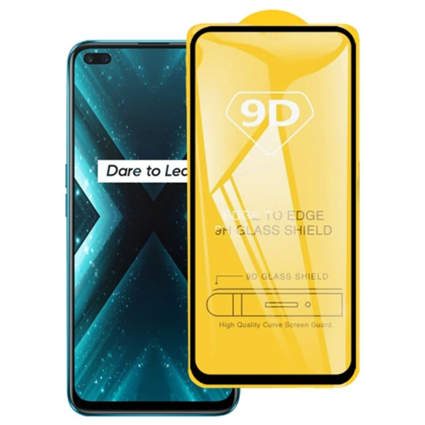OPPO Realme 7 Pro 9D Full Glue Tempered Cam Ekran Koruyucu-(1903)