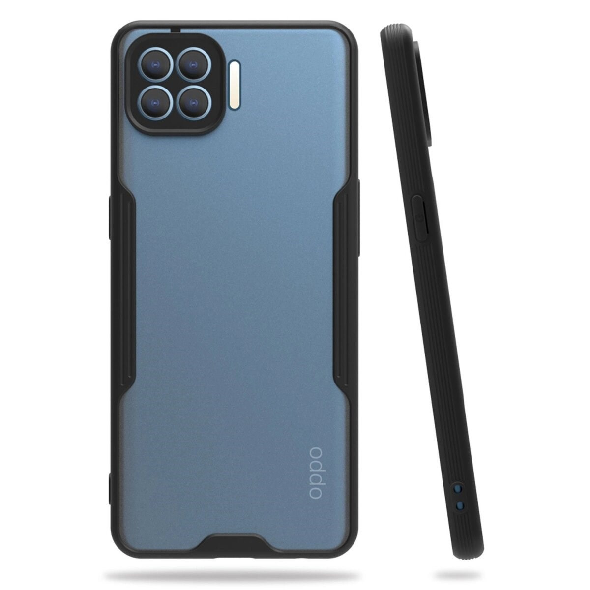 Oppo Reno 4 Lite Kılıf Platin Silikon - Siyah