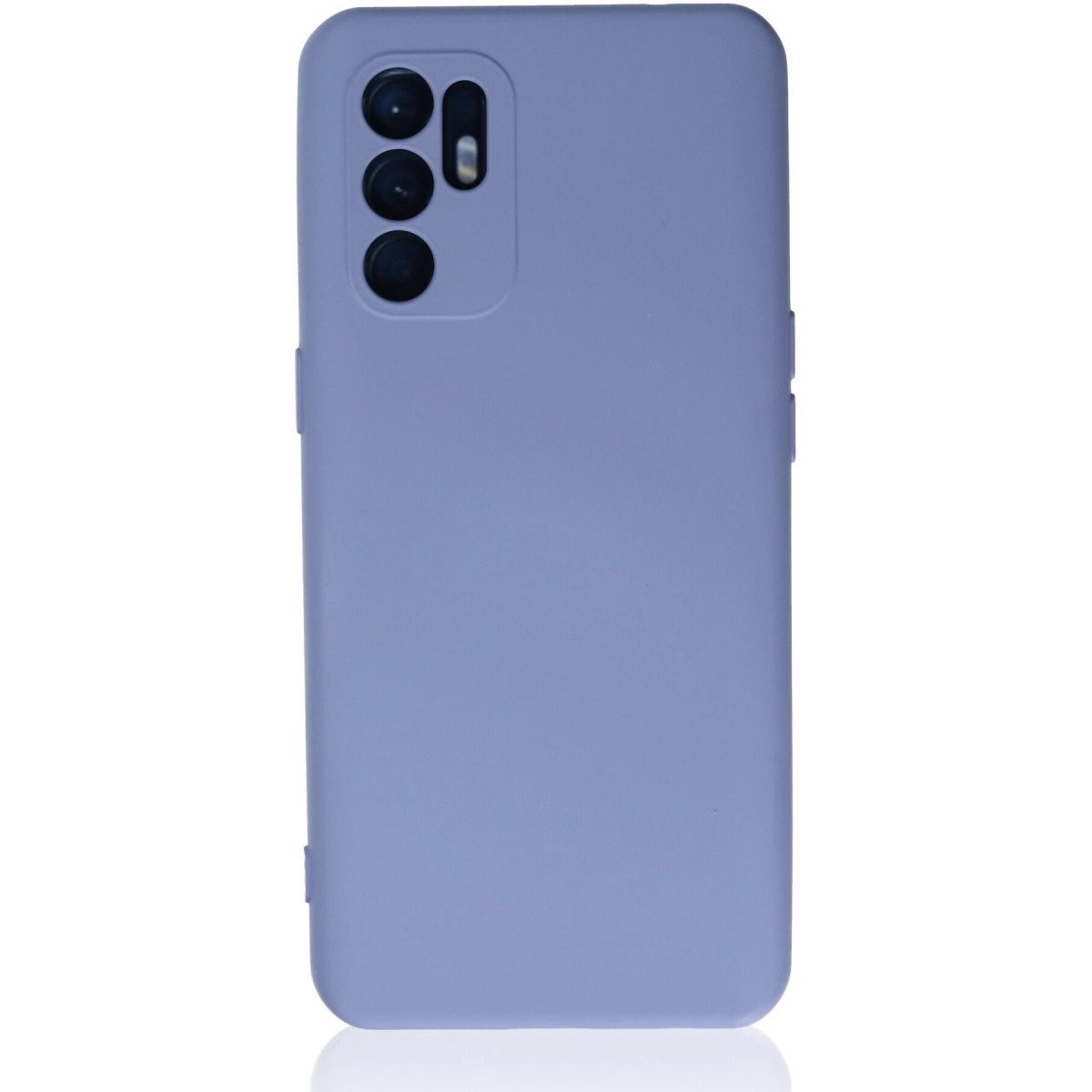 Oppo Reno 6 Kılıf Nano İçi Kadife Silikon - Lila
